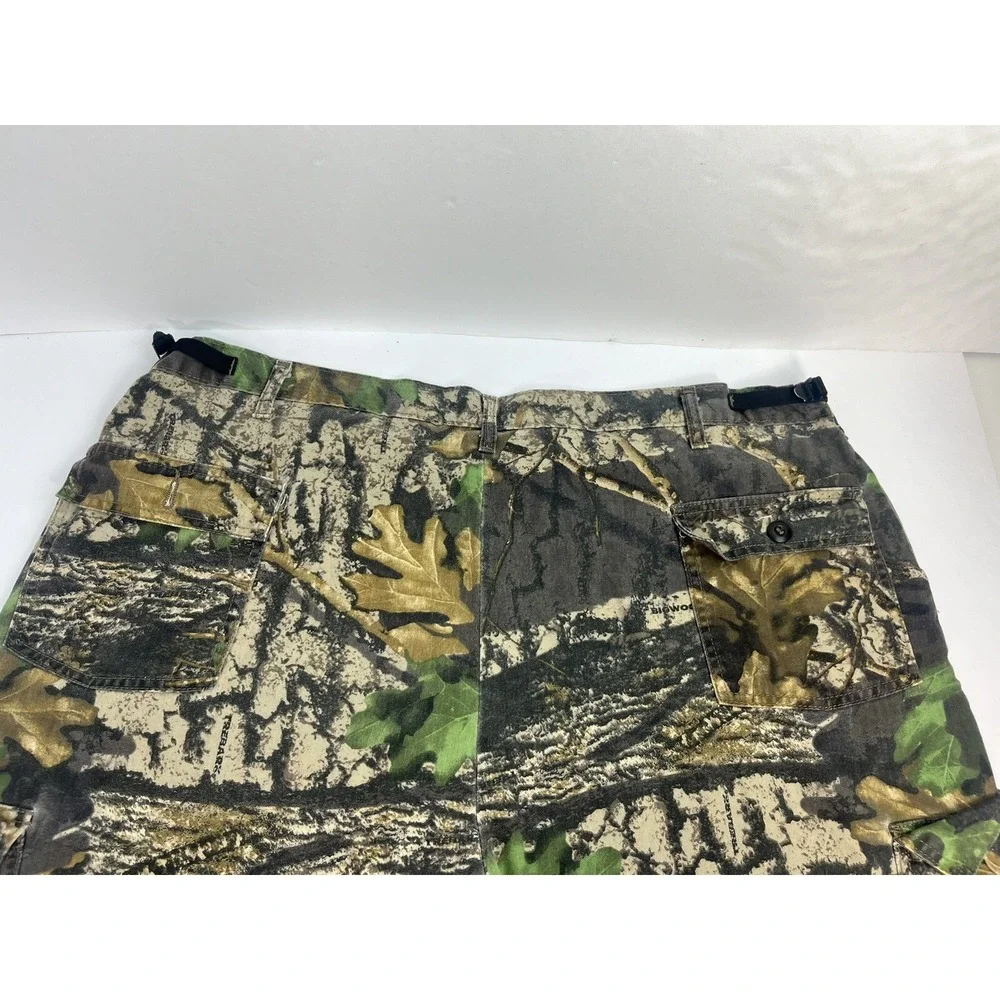 Vintage Jerzees Outdoors Camo Cargo Trebark Bigwoods Adjustable Mens 2XL 42x30